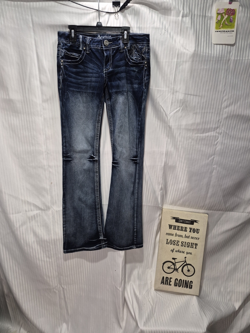 Ariella Women's Dark Wash Flared Jeans - Blue